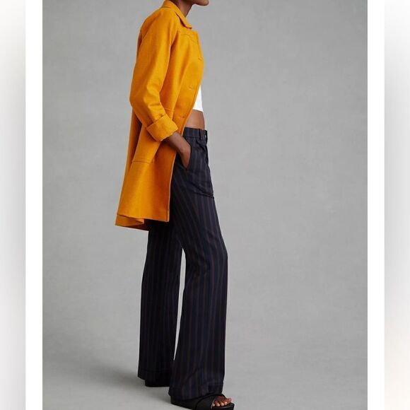 By Anthropologie low rise flare striped pants NWT - Picture 5 of 11